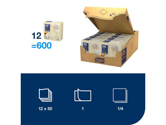 Servett TORK LinStyle Middag champ 50/fp