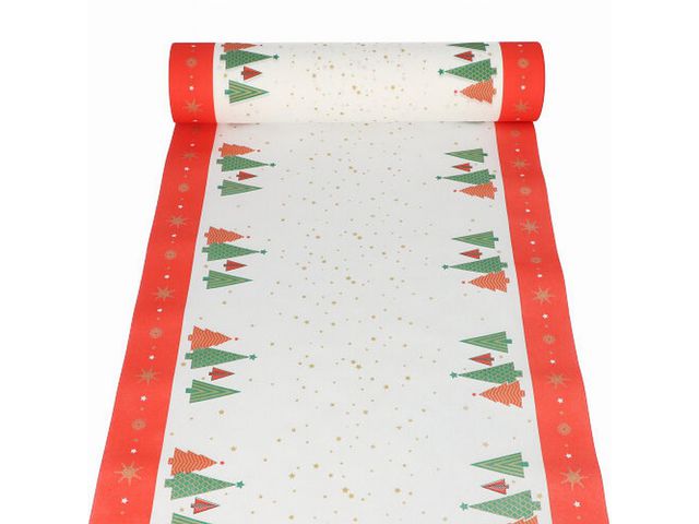 Bordslöpare Xmas Trees airlaid 24mx40cm