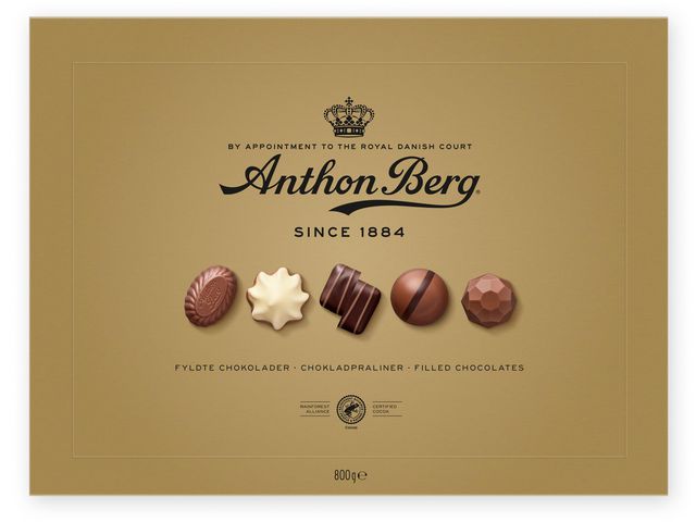 Choklad ANTHON BERG Guld ask 800g