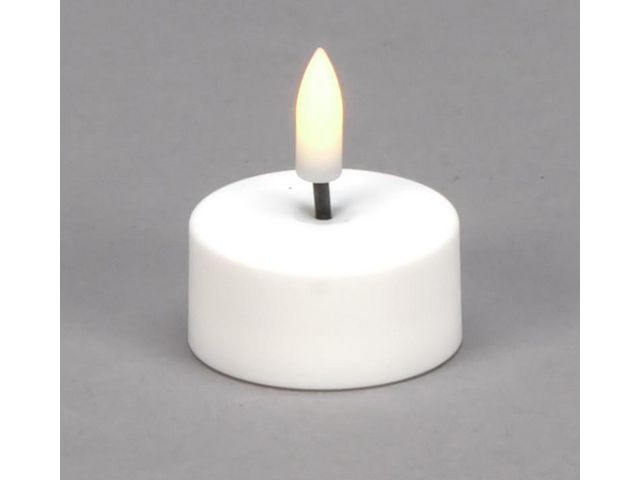 Värmeljus KONSTSMIDE LED timer vit 6/fp