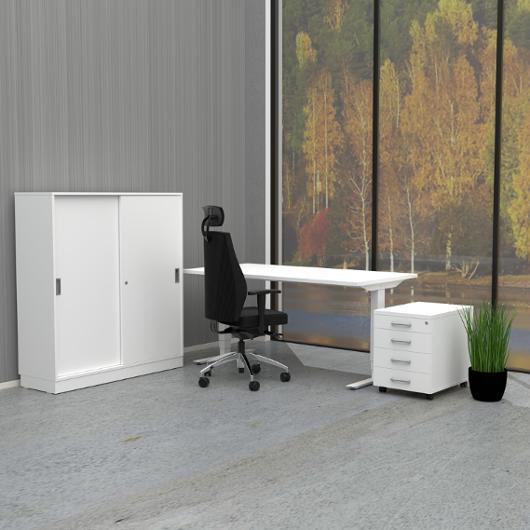 Bord höj/sänk Basic 1400x800 vit/vit