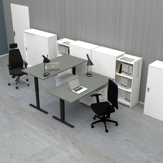 Bord höj/sänk Pro 1200x800 grå/svart