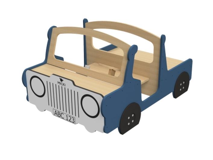 MICKI lekmöbel bil blå