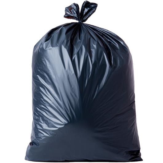 Plastsäck Mono Knyt 125L 50my sv 10/rl