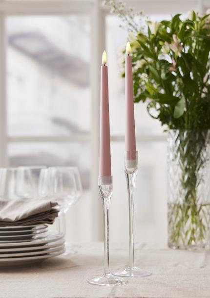 Antikljus STAR T LED Candy 26cmrosa 2/fp