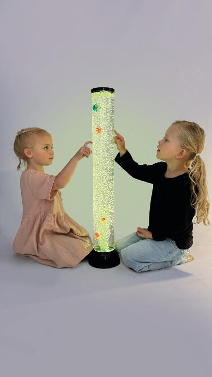 Bubbelrör med fiskar 100 cm