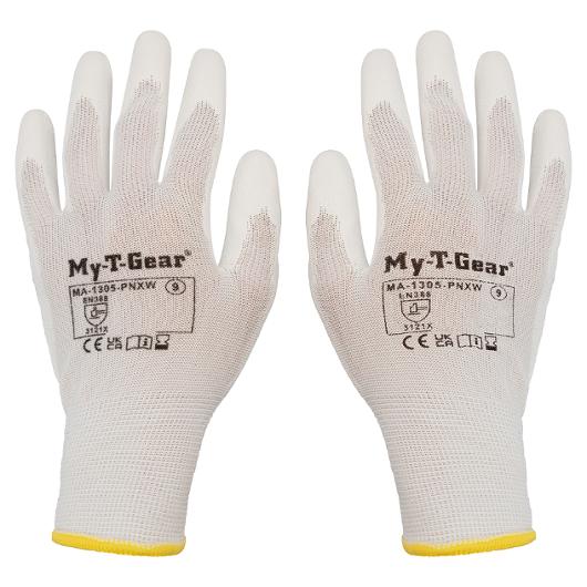 Montagehandske MY-T-GEAR PU vit 12