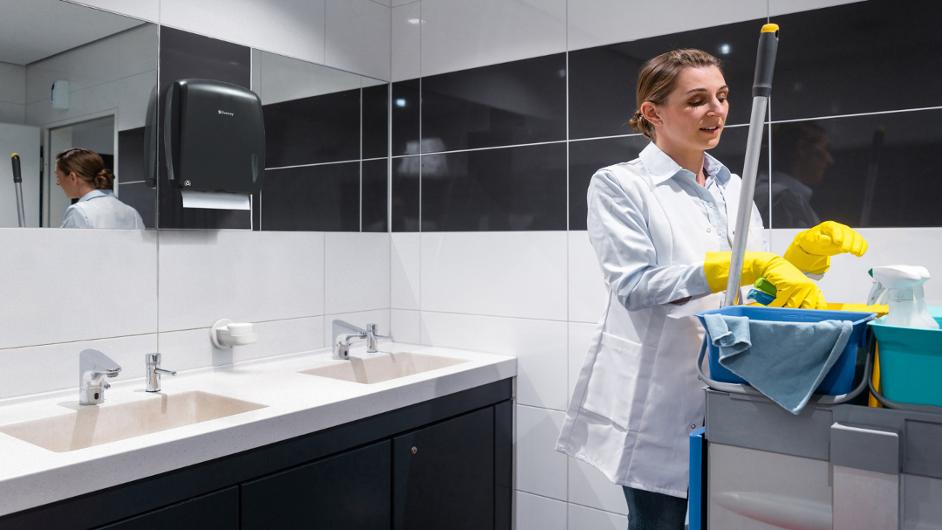 Dispenser LESSEAU tvål manuell vit