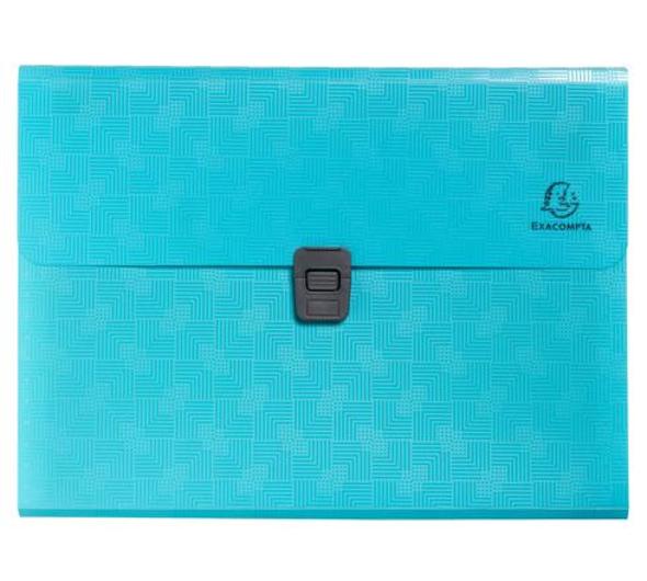 Sorteringsmapp EXACOMPTA 13-flik cyan