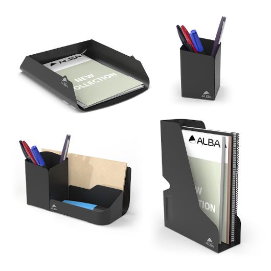 Prylställ ALBA 3 fack metall svart