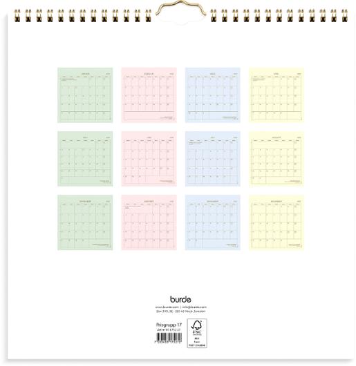 Väggkalender Color 2027