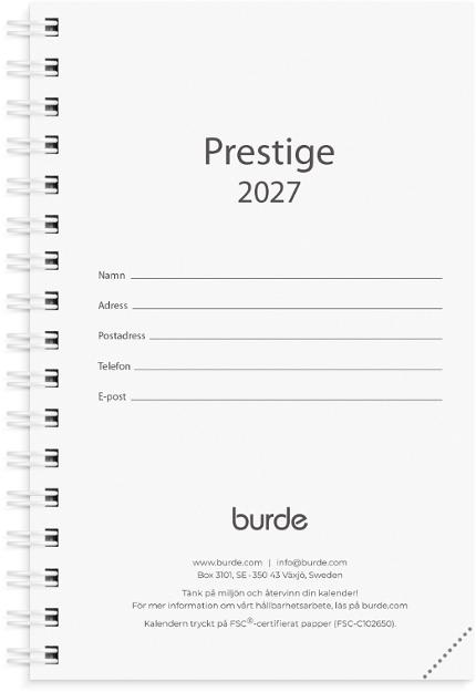 Kalender Prestige refill 2027