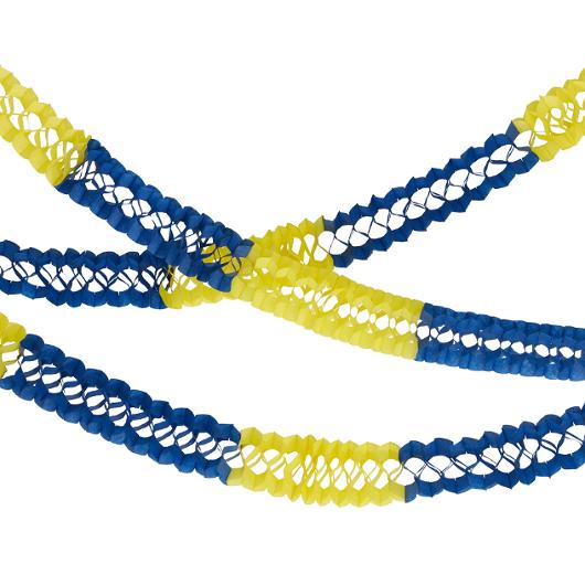 Girlang FESTIVE blågul 2,5m 4/fp