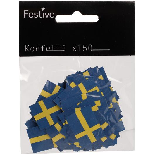 Konfetti FESTIVE Svenska flaggan 150/fp