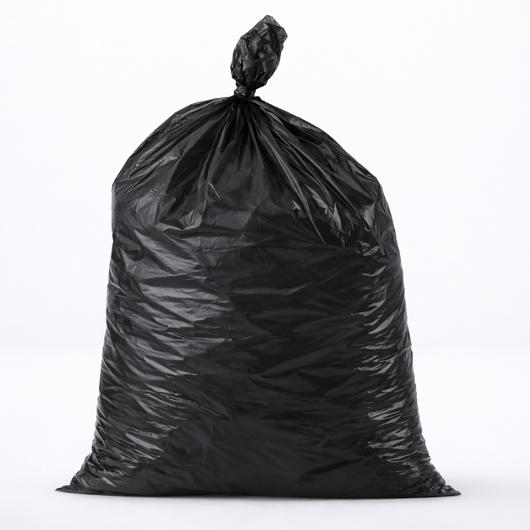 Plastsäck K1 Basic 125L 40my svart 25/rl