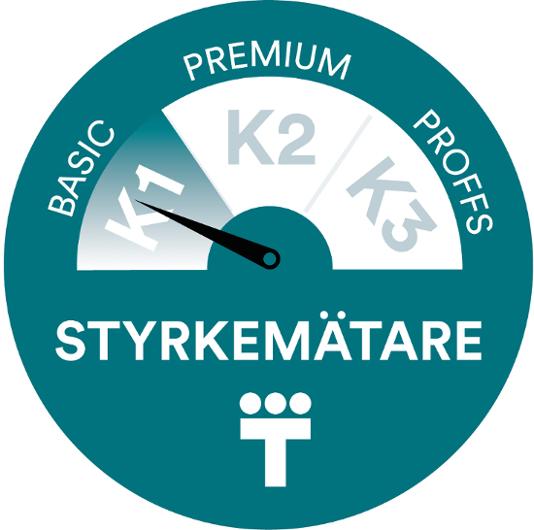 Plastsäck K1 Basic 125L 40my svart 25/rl