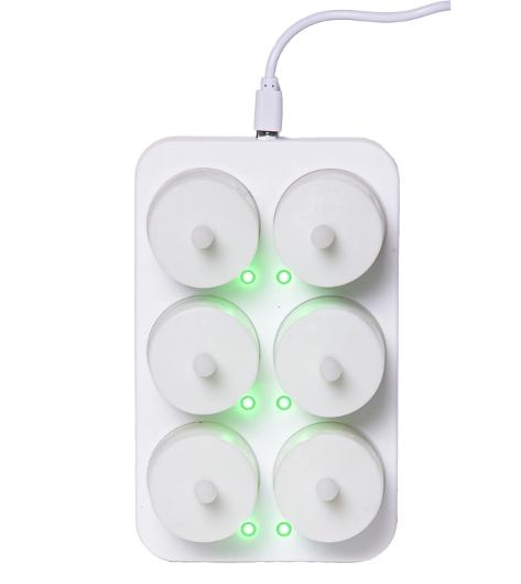 Värmeljus STAR T LED laddstation 6 ljus