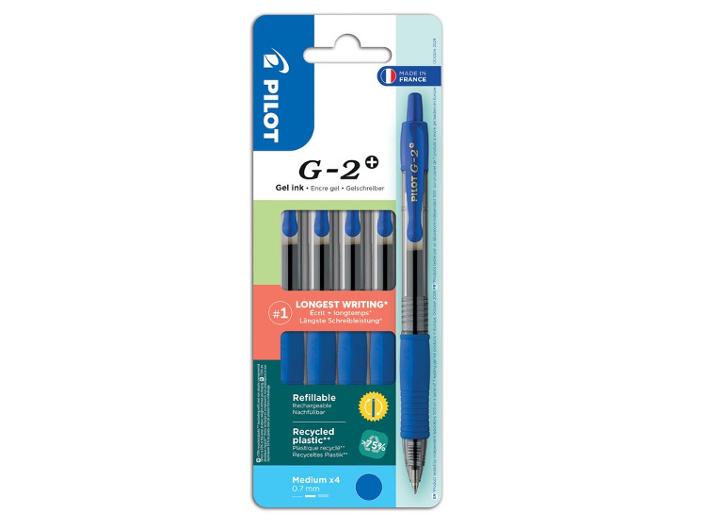 Gelpenna PILOT G2 Plus 0,7 blå 4/fp