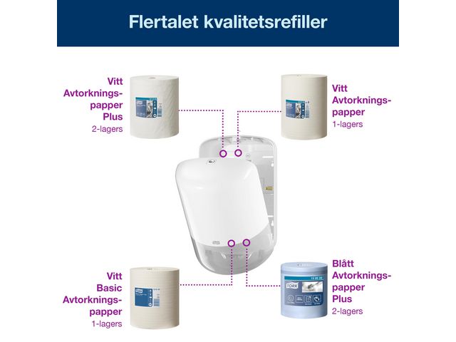 Dispenser TORK M2 Torkrulle vit