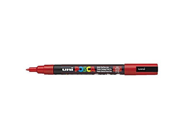 Märkpenna UNI Posca PC-3M röd