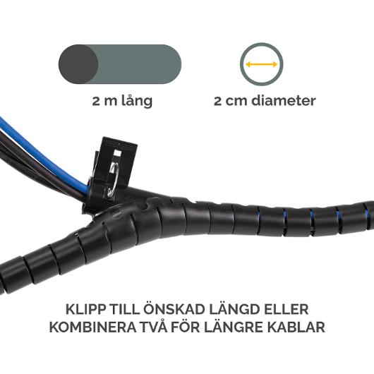 Kabelsamlare FELLOWES Cablezip svart