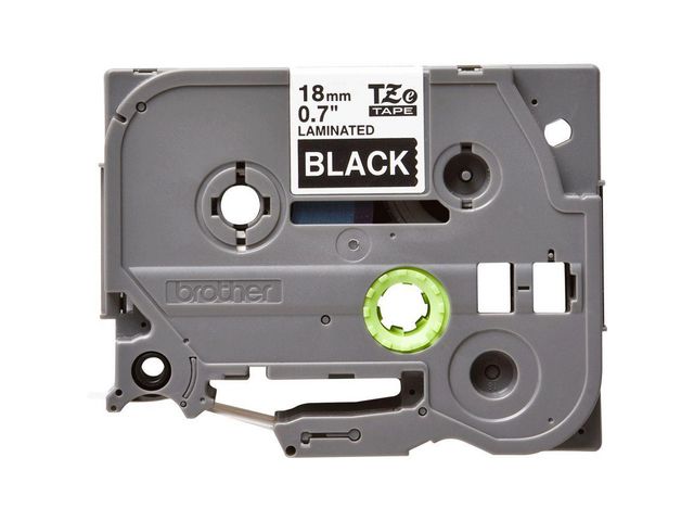 Tape BROTHER TZE345 18mm vit på svart