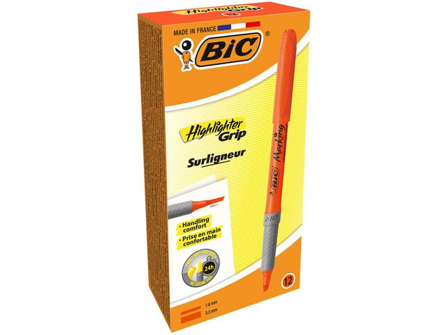 Överstrykningspenna BIC Grip Orange