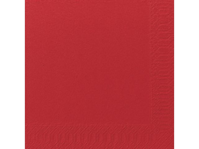 Servett 3-lags 40x40cm röd 125/fp